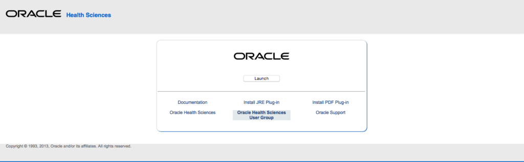 Oracle Clinical Application