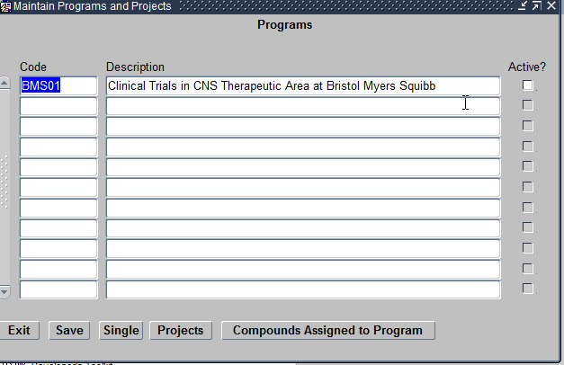 Programs module 