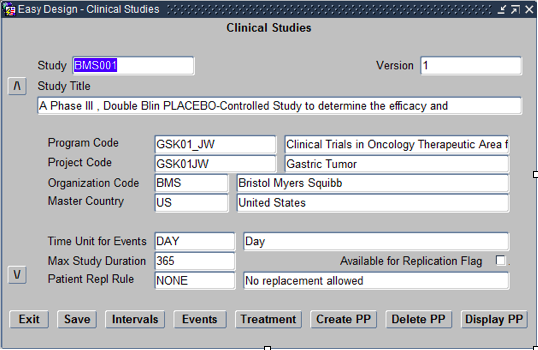 Designing Clinical Study using Easy Study Design