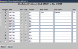 Study Sites - Associate Patients