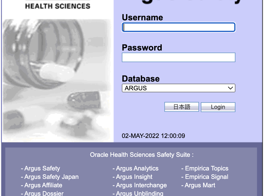 Oracle Argus Safety upgraded to 8.2.3